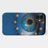ヨーロッパの国旗の背景の概念を見る Case-Mate iPhoneケース (裏面(横))