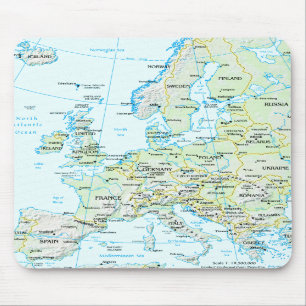 ヨーロッパの地図のマウスパッド マウスパッド