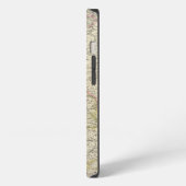 ヨーロッパの地図書の地図 iPhoneケース (左側面)