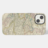 ヨーロッパの地図書の地図 iPhoneケース (裏面横)
