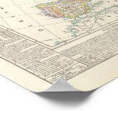 ヨーロッパの地図2 ポスター (角)