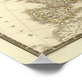 ヨーロッパの地図2 ポスター (角)