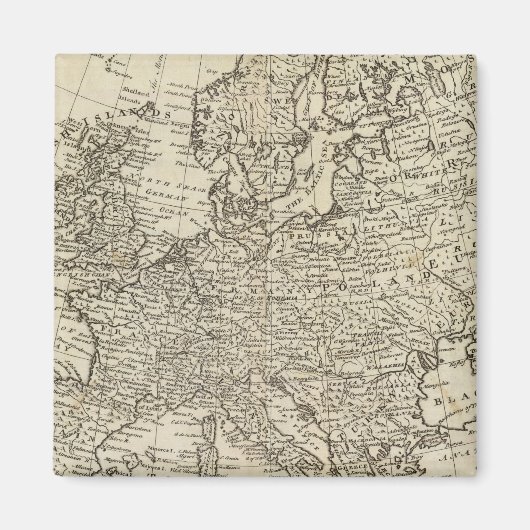 ヨーロッパの地図3 マグネット (正面)