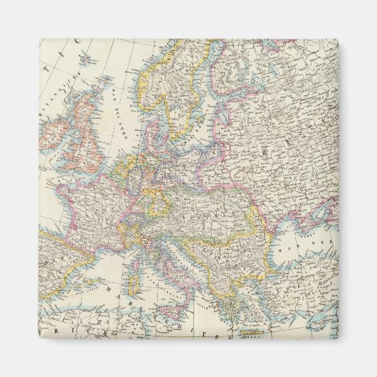 ヨーロッパの地図3 マグネット (正面)