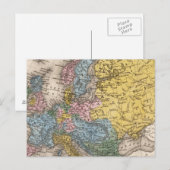 ヨーロッパの地図4 ポストカード (正面/裏面)