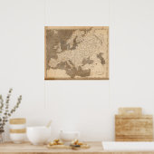ヨーロッパの地図:アロースミス ポスター (キッチン)