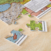 ヨーロッパの地図 ジグソーパズル (側面)