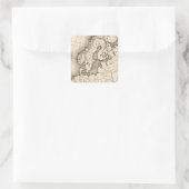 ヨーロッパの地図 スクエアシール (バッグ)