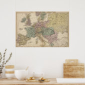 ヨーロッパの地図 ポスター (キッチン)