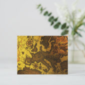 ヨーロッパの地図 ポストカード (スタンド正面)