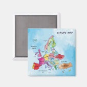 ヨーロッパの地図 マグネット (正面/裏面)