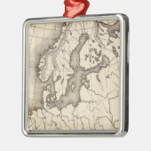 ヨーロッパの地図 メタルオーナメント (左)