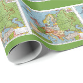 ヨーロッパの地図 ラッピングペーパー (ロールコーナー)