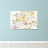 ヨーロッパの地図 | 3回目の十字軍 キャンバスプリント (インサイチュ (ウッドフロア))