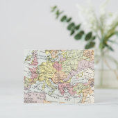 ヨーロッパの地図 | 3回目の十字軍 ポストカード (スタンド正面)