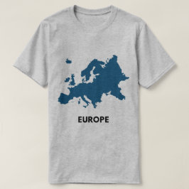 ヨーロッパの地図 Tシャツ