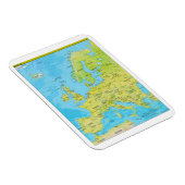 ヨーロッパの地政学的な地域地図 マグネット (右側)