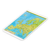 ヨーロッパの地政学的な地域地図 マグネット (左側)