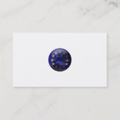 ヨーロッパの地球、ここのあなたの名前、 名刺 (裏面)