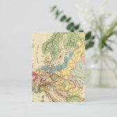 ヨーロッパの地質図 ポストカード (スタンド正面)