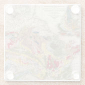 ヨーロッパの地質学 ガラスコースター (裏面)