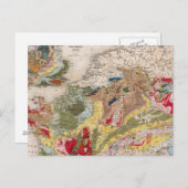 ヨーロッパの地質学 ポストカード (正面/裏面)