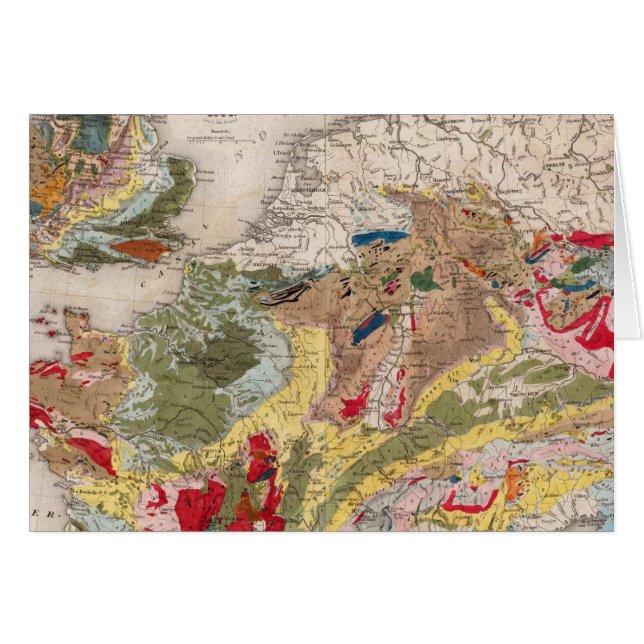 ヨーロッパの地質 (正面横)