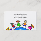 ヨーロッパの子供 名刺 (裏面)