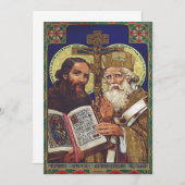 ヨーロッパの守護聖人キリルとメトディウス 招待状 (正面/裏面)