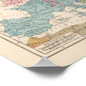 ヨーロッパの宗教地図 ポスター (角)