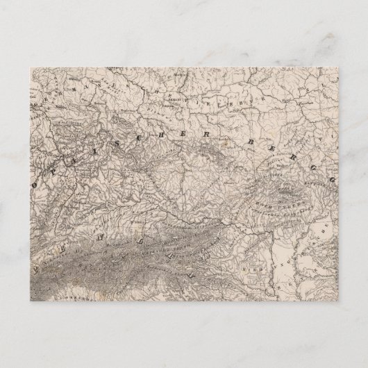 ヨーロッパの山と川 ポストカード (正面)