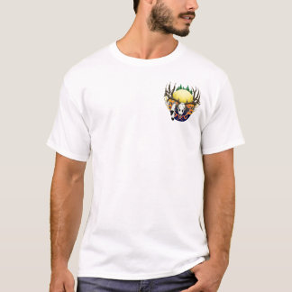 ヨーロッパの山のスカル Tシャツ