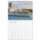 ヨーロッパの川の船 2027年カレンダー カレンダー (1月 2027)