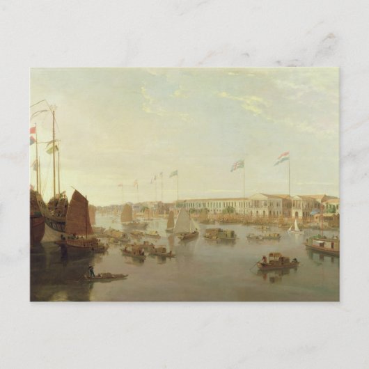 ヨーロッパの工場，カントン， 1806 (canvaの油) ポストカード (正面)