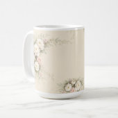 ヨーロッパの庭園の花の芸術 コーヒーマグカップ (正面左)