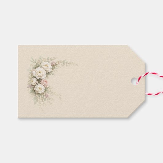 ヨーロッパの庭園 花の芸術 ギフトタグ (正面(横))