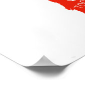 ヨーロッパの愛の地図 ポスター (角)