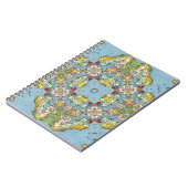 ヨーロッパの抽象的な地図 ノートブック (左側)