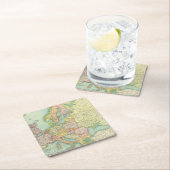 ヨーロッパの政治地図 スクエアペーパーコースター (インサイチュ)