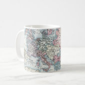 ヨーロッパの政治地図（1916年） コーヒーマグカップ (正面左)
