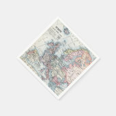 ヨーロッパの政治地図（1916年） スタンダードカクテルナプキン (角)