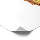 ヨーロッパの料理ホラー地図 ポスター (角)