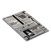 ヨーロッパの新しい国におけるドイツ語の典型的な広告 ノートブック (右側)