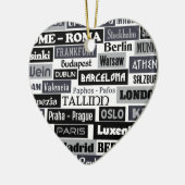 ヨーロッパの旅行者のカスタムなオーナメント セラミックオーナメント (左)