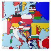 ヨーロッパの旗 タイル (正面)