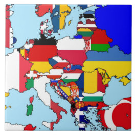 ヨーロッパの旗 タイル