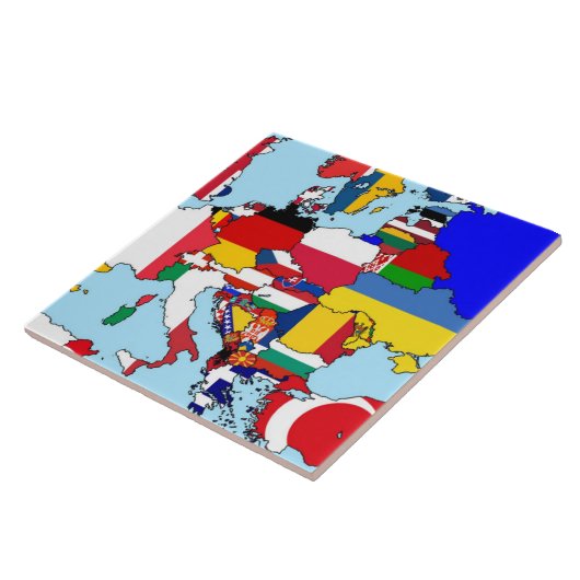 ヨーロッパの旗 タイル (側面)