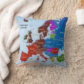 ヨーロッパの枕の言語 クッション (ブランケット)