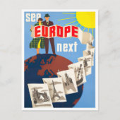 ヨーロッパの次のヴィンテージ旅行はがき参照 ポストカード (正面)