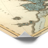 ヨーロッパの民族地図 ポスター (角)